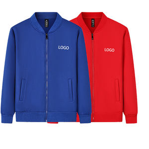 Giacca da Baseball da <span class=keywords><strong>uomo</strong></span> a maniche lunghe per negozi di frutta e supermercati con cappotto con logo ricamato personalizzato - Product Image 1