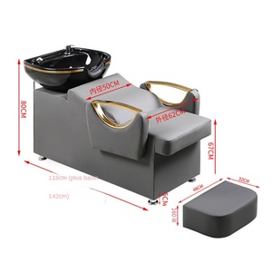 Sillón de Lavado para Salón de Belleza Zxm, Diseño Moderno, Lavabo de Cerámica, Cómodo para Peluquería - Product Image 5