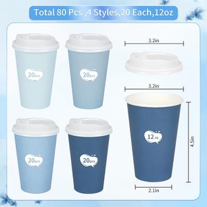Vasos de Papel al por Mayor Aptos para Microondas, Desechables para Bebidas Calientes, Café, Té, Jugo, Vasos de Papel para Café - Product Image 4