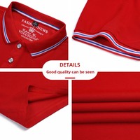 Op maat gemaakte logo promotie grote formele sport golf T-shirt gehaakt regular unisex anti-kreuk wollen polyester/katoen