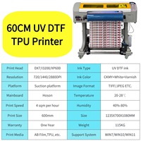 Printer Stiker UV DTF All-in-One Nacai 60cm dengan Laminator, 3 Head Epson, Semi-Otomatis, Film AB, Kondisi Baru, Tinta UV, Garansi 1 Tahun