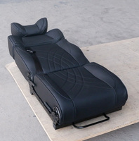 Siège Passager en Cuir Pivotant, Rotatif et Relevable pour MPV, VR, Fourgonnette, Camping-Car, Mini Bus et Motorhome