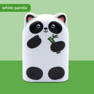 Nuovo Timbro Personalizzato per Bambini a 5 Strati con Pandas, Timbro in Gomma Multistrato a Doppia Faccia con Nome - Product Image 3