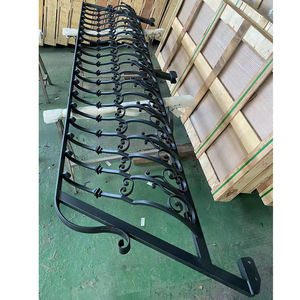 Moderna de alta calidad de metal al aire libre veranda escalera de hierro forjado barandilla de soldadura - Product Image 1