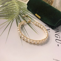 Bracelet en perles d'eau douce naturelles 5-6 mm, légèrement imparfait, plaqué or 14 carats, fait main, ajustable, bijoux de mode pour femmes, vente en gros