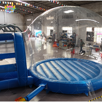 Maison d'amusement clair dôme gonflable en cristal igloo tente à bulles fête d'enfants boule à neige gonflable transparente ballons à bulles maison