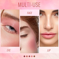 Baume de contour et blush ultra-luxe en gros, végétalien, multi-usages, sculptant le visage, effet scintillant doré, stick de blush crémeux, marque privée personnalisée
