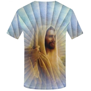 Camiseta Cristiana de Estilo Punk para Hombre con Estampado de <span class=keywords><strong>Arte</strong></span> Abstracto, Talla Grande, Transpirable y Antibolitas - Product Image 2