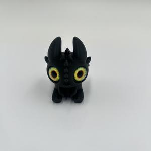 Modèle de fureur nocturne phosphorescente Figurine de dragon en plastique imprimée en 3D mignon <span class=keywords><strong>Animal</strong></span> édenté à collectionner pour Halloween Noël - Product Image 2