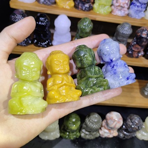 Offre Spéciale : Petit Bouddha Bébé en Cristal Naturel Mélangé pour Méditation et Guérison, Idéal pour Ornements DIY - Product Image 1