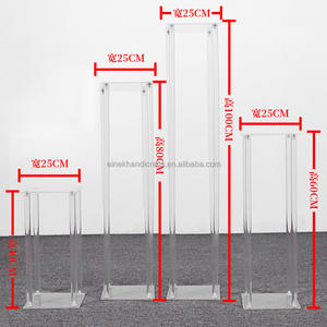 Hotsale Crystal clear Acrylic Column <strong>Pedestal</strong> Display <strong>Stands</strong> <strong>Flower</strong> Centerpiece <strong>Pedestal</strong> <strong>Stands</strong> <strong>for</strong> <strong>Flowers</strong> Wedding - Product Image 5