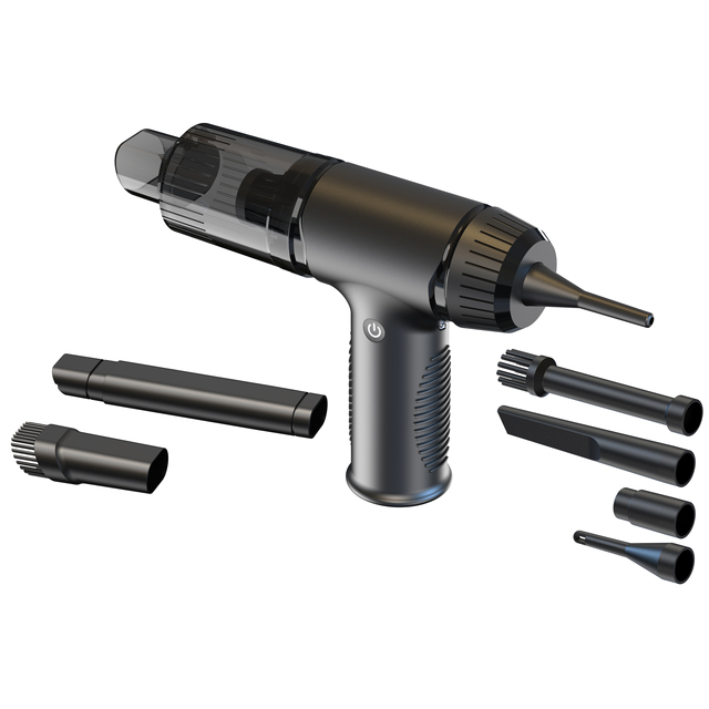 2024 New Trend 2 in 1 Mini Handheld Vacuum Cleaner & Dust Blower  Rechargeable Car Vacuum Cleaner with Vacuum Bag Compression