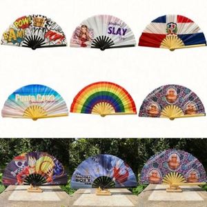 Abanico de Bambú Grande de Alta Calidad con Logotipo Personalizado, Impresión UV, Estilo Musical, Pintado, Accesorio de Primera Calidad - Product Image 5