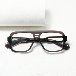 Rectangle Full Rim <b>Eyeglasses</b> Solid Brown Anti-Uv Unisex Adults Vision Correction <b>Frames</b> - Product Image 1