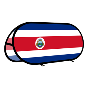 Costa_Rica Oval Pop up <b>Banner</b> Warp-knitted Fabric for Outdoor Advertising Promotion Outdoor Tent - Product Image 1