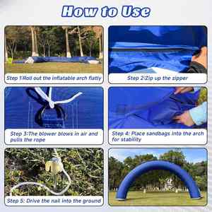 Arche gonflable publicitaire personnalisée pour sports de plein air et courses, étanche, 8m, avec souffleur – Offre Spéciale - Product Image 5