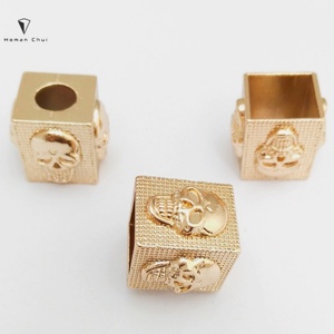 Nouvelle conception, embout de cordon en alliage de zinc peint, sans nickel, sans plomb, 12 mm, pour vêtements - Product Image 2