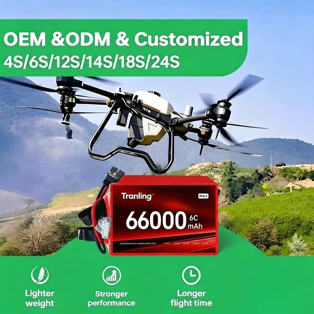 Agricultural Drone Battery 6S 60000mah 66000mah Solid State Lithium Power System Heavy Lift Sprayer UAV Application