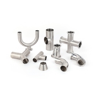 Accesorios sanitarios de alta calidad SS304 Y Tee 3A estándar 1 "1,5mm superficie de pulido accesorios de tubería sanitaria tipo Y sanitario Tee