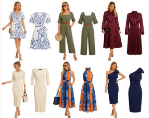 Vestido Camisero Midi sin Tirantes para Mujer, Verano, Color Liso, Tela Fina y Ligera, Estilo Casual Urbano, Cintura Natural, Envío de Inventario Mixto Aleatorio - Product Image 1