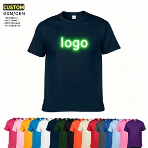 Magliette Personalizzate con Logo Fluorescente, Stampa all'<span class=keywords><strong>Ingrosso</strong></span>, 100% Cotone, Alta Qualità, Design Neutro, Fornitore di <span class=keywords><strong>Abbigliamento</strong></span> - Product Image 1