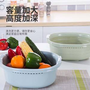 Ensemble de 3 paniers de drainage en plastique, petit, moyen et grand, pour laver les fruits et légumes, passe au lave-vaisselle - Product Image 3