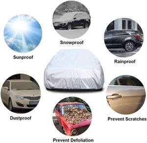 Housse de voiture Longyang Silver 170T en polyester taffetas pour SUV/ORV avec protection UV 99%, anti-poussière, anti-vent et anti-rayures - Product Image 5