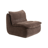 Ensemble de canapé pouf moderne pour une personne, fauteuil en tissu décontracté pour petit appartement, balcon, chambre et salon, canapé paresseux pour se détendre