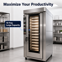 Four à air chaud numérique portable 12 plateaux pour boulangerie commerciale, grande capacité, haute productivité, usage industriel