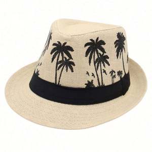 Chapeau Fedora en papier unisexe tendance avec protection UPF pour les voyages quotidiens et les activités de plein air - Product Image 3
