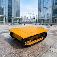 Véhicule chenillé RC longue portée avec chenilles en caoutchouc antidérapantes, chariot de transport de matériaux multi-usages