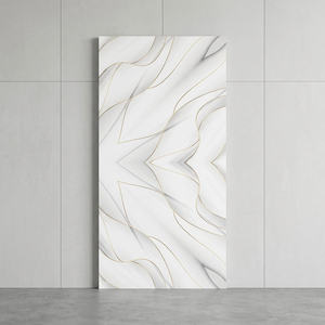 Azulejos de porcelana efecto mármol Artic Wave Book Match 600x1200mm pulidos para diseño de pisos y paredes en proyectos - Product Image 1