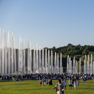Watershow tùy chỉnh thép không gỉ hiện đại DMX chạy điều khiển âm nhạc thương mại ngoài trời đài phun nước - Product Image 3