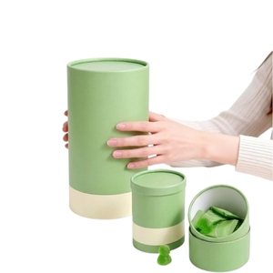Custom Kraft <b>Paper</b> Tube for Cosmetics Essential Oil Perfume Packaging Cardboard Cylinder Perfume <b>Leaf</b> Containers with Lids - Product Image 3