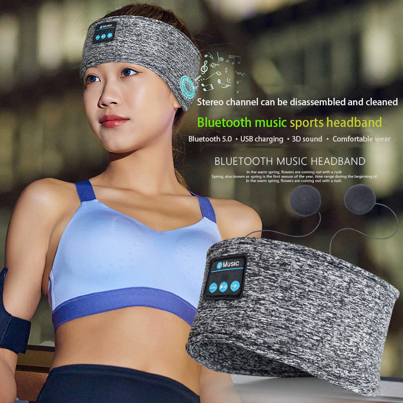 3D Wireless Bluetooth Sleep Eye Mask – Sports Headphones Headband for Sleep, Yoga & Travel - View 2