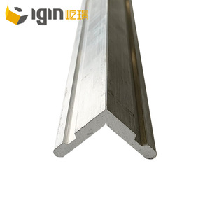 Perfil de ángulo de aluminio Yijing de 7.8 mm de grosor y 45 mm de ancho para muros cortina y montaje de marcos - Product Image 1