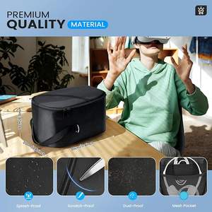 Estuche rígido de viaje VR para <span class=keywords><strong>Quest</strong></span> 3, estuche rígido de viaje de transporte EVA para Meta <span class=keywords><strong>Quest</strong></span> 3/<span class=keywords><strong>Oculus</strong></span> <span class=keywords><strong>Quest</strong></span> 2/<span class=keywords><strong>Quest</strong></span> <span class=keywords><strong>Pro</strong></span> - Product Image 4