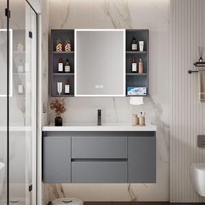 A buon mercato appendere a muro mobili da <span class=keywords><strong>bagno</strong></span> spazio a nido d'ape in alluminio singolo lavandino <span class=keywords><strong>bagno</strong></span> mobili mobili mobili da parete - Product Image 6