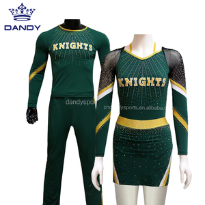 Dandy Custom Dance Team <span class=keywords><strong>Allstar</strong></span> Cheer Outfits Uniforme de pom-pom girl personnalisé pour enfants - Product Image 4