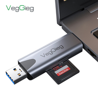 Venta caliente USB2.0 3,0 Tipo C Tipo-c SD Micro TF OTG Adaptador Lector de tarjetas de memoria USB Tipo-c/OTG Lector de tarjetas/escritor