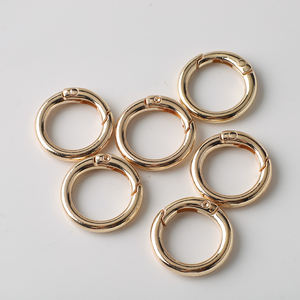 Zhubi vòng hợp kim kẽm Móc chìa khóa kim loại vàng hồng bạc giữ lại vòng tròn vòng chìa khóa kết nối tự làm dây chuyền điện thoại - Product Image 4