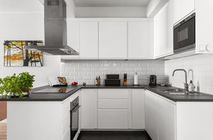 ZHIHUA تصنيع مخصصة مزدوجة من جانب خزائن مطبخ مطلية بالورنيش - Product Image 3