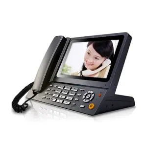 Téléphone IP vidéo SIP système Android avec écran tactile de 7 pouces, caméra USB/ligne PSTN en option