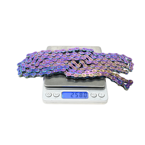 Sumc Regenboog Fietsaccessoires Sx12el Ketting 126l <span class=keywords><strong>12</strong></span> <span class=keywords><strong>Speed</strong></span> Half Holle Fietsketting <span class=keywords><strong>12</strong></span> S Mtb/Racefiets - Product Image 5