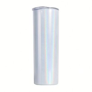 Gobelet isotherme en acier inoxydable de 20 oz, fin et droit, finition arc-en-ciel, avec couvercle - Product Image 6