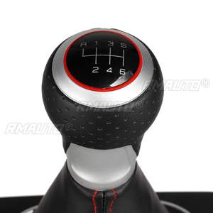 Pomo de Palanca de Cambios Manual de 6 Velocidades con Funda de Piel Sintética para VW Golf 5 MK5 6 MK6 R20 R32 GTI 2004-2014 - Product Image 5