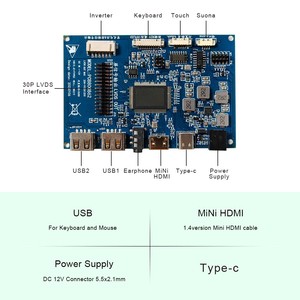 Carte de pilote Hd <span class=keywords><strong>Mi</strong></span> Usb Type C, écran Ips, écran tactile Lcd, écran tactile multi-touch, écran tactile Lcd 12,1 pouces 1024X768 - Product Image 4