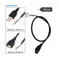 Kabel USB ke 4P MX1.25 4Pin MX1.25 Female ke USB 2.0 Male Dupont 4 Pin Kabel Data