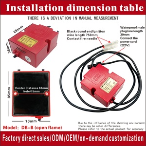 Composants d'allumage à l'huile végétale au gaz/électrique <span class=keywords><strong>pour</strong></span> cuisinière avec <span class=keywords><strong>allumeur</strong></span> électronique haute tension - Product Image 2