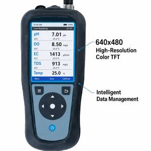 Analyseur portable multiparamètres haute résolution HQ4100 LEV015.80.4100A, mesureur de qualité de l'eau avancé avec écran TFT couleur - Product Image 2